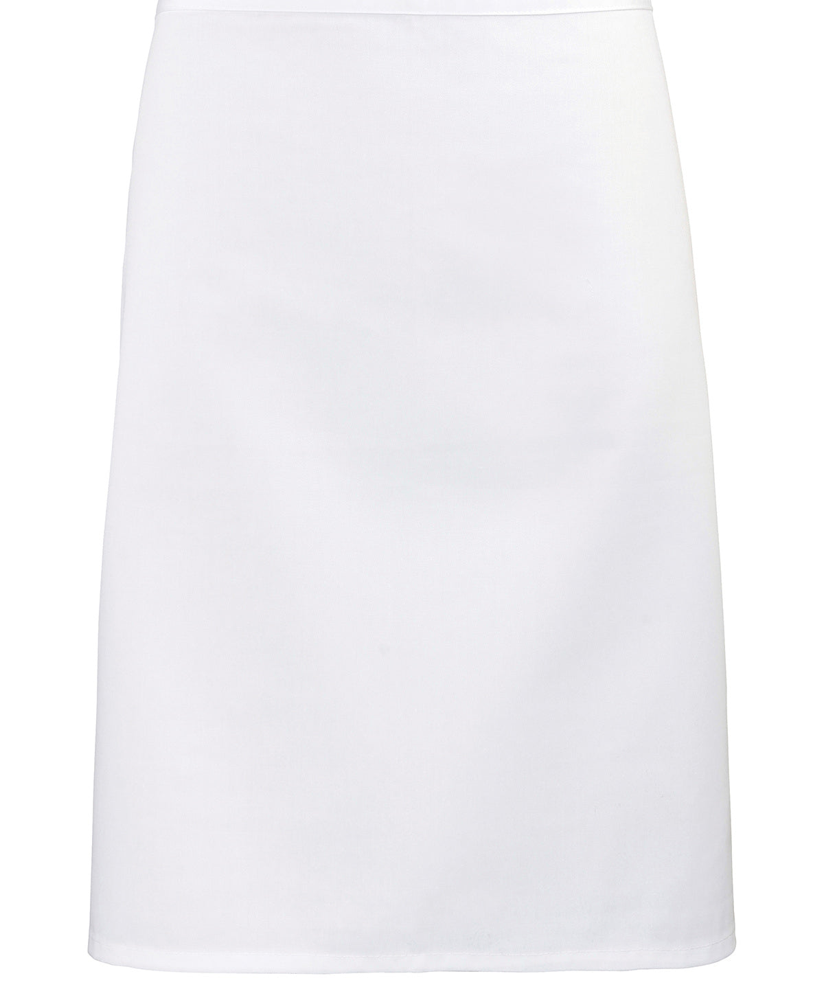 Mid-Length Waist Apron - White